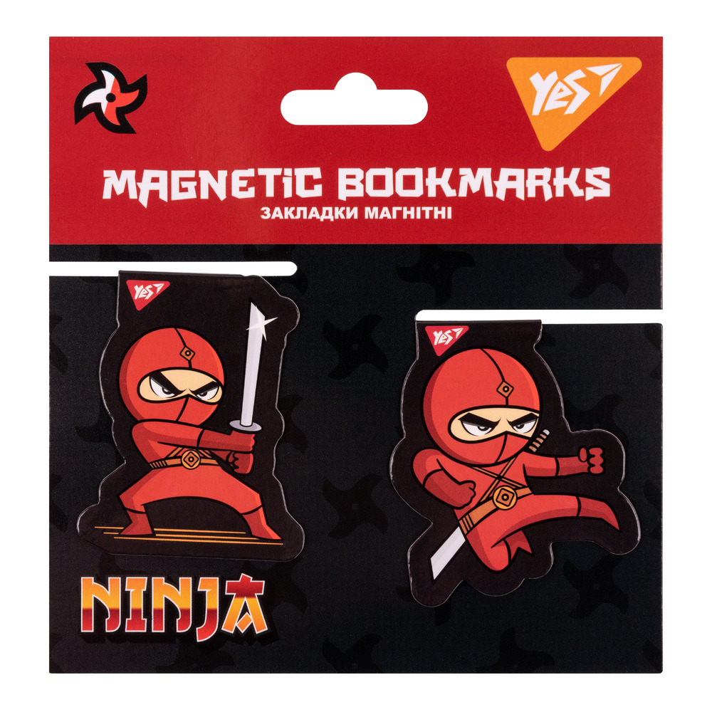 Закладки магнітні Yes Ninja 2 шт 707916