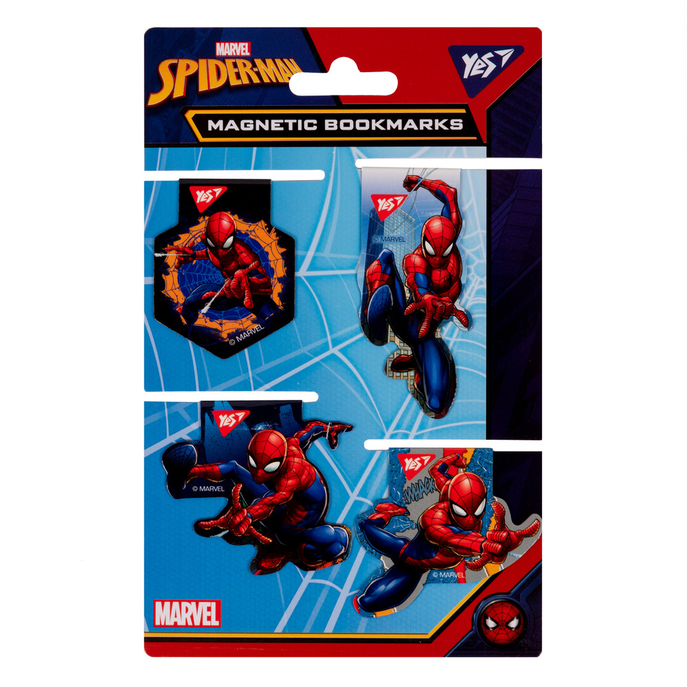 Закладки магнітні Yes Marvel 4 шт 707403