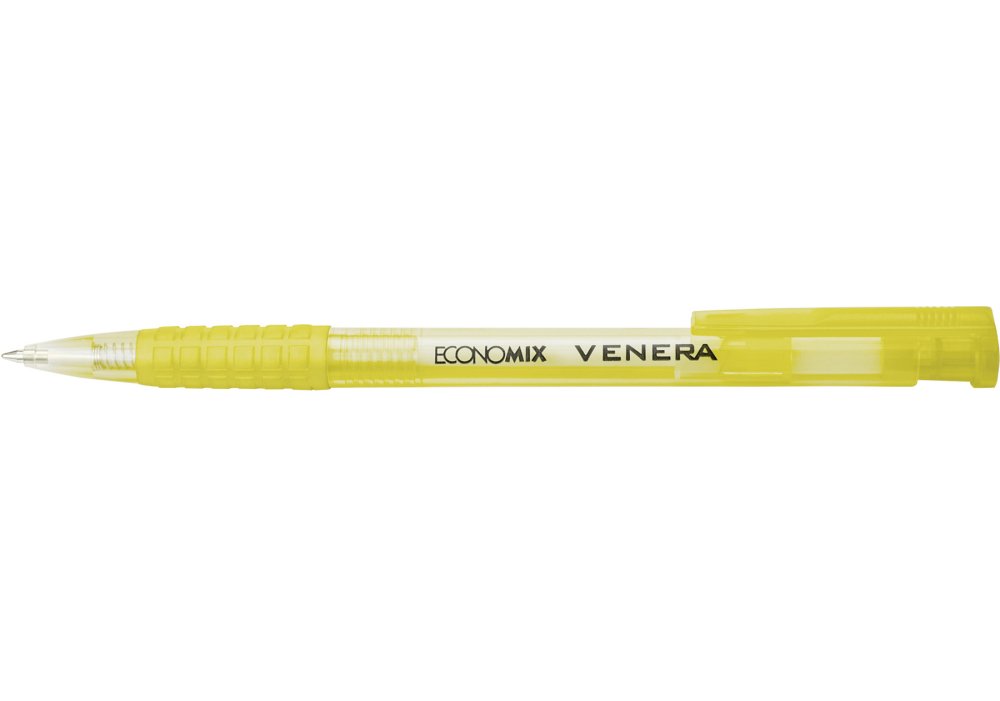 Ручка Economix E10105-25 кулькова автоматична Venera 0,5 мм. корпус асорті, синя. Фото 5