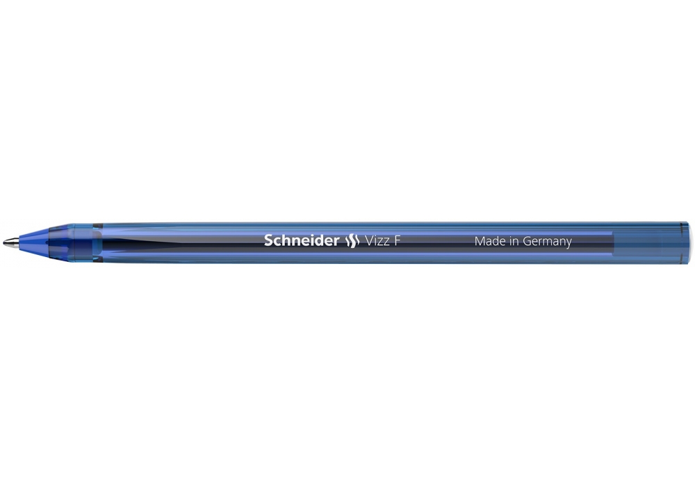 Ручка Schneider Vizz масляна F 0,5 мм синя S102103 (50 шт). Фото 4