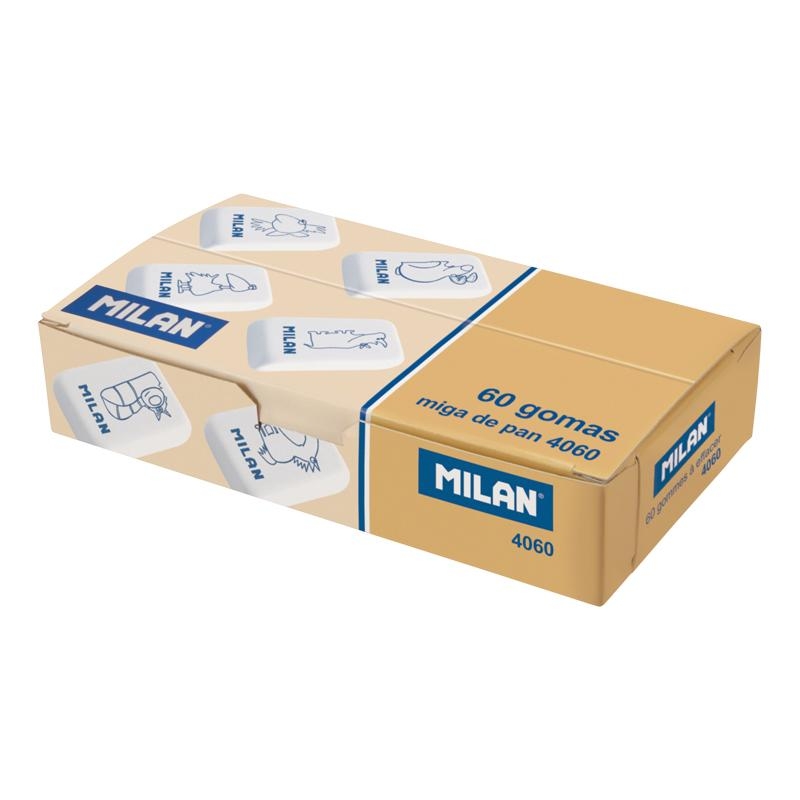 Гумка MILAN 4060 прямокутна кольорова (60 шт) CNM4060. Фото 3