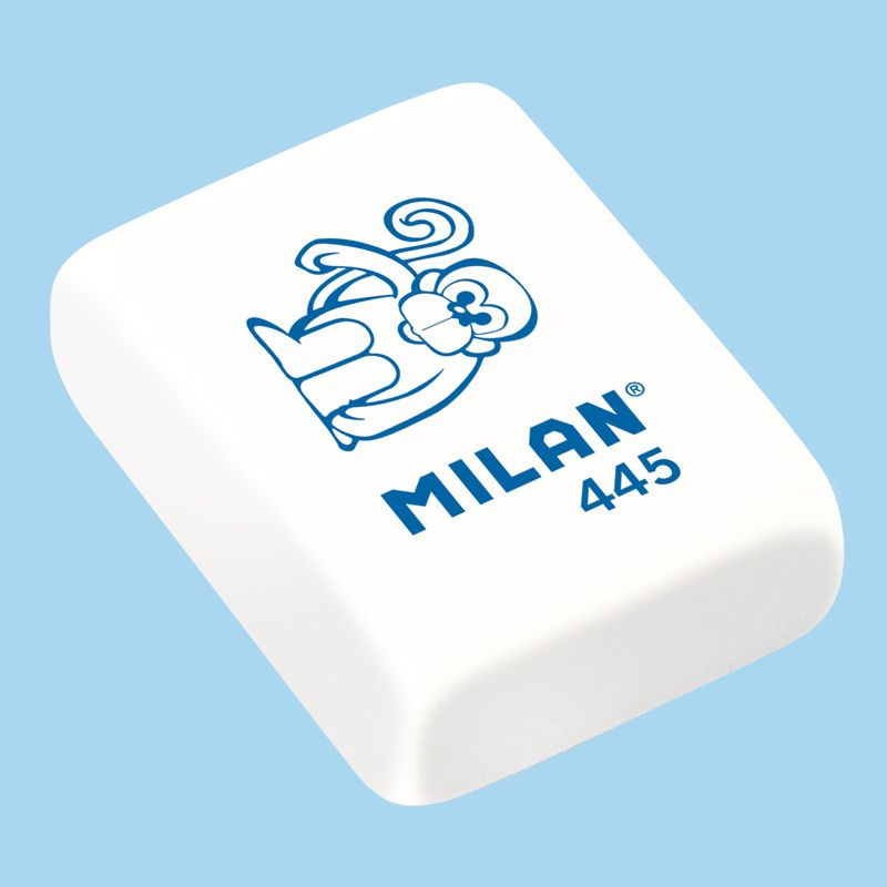 Гумка MILAN 445 прямокутна кольорова (45 шт) CMM445