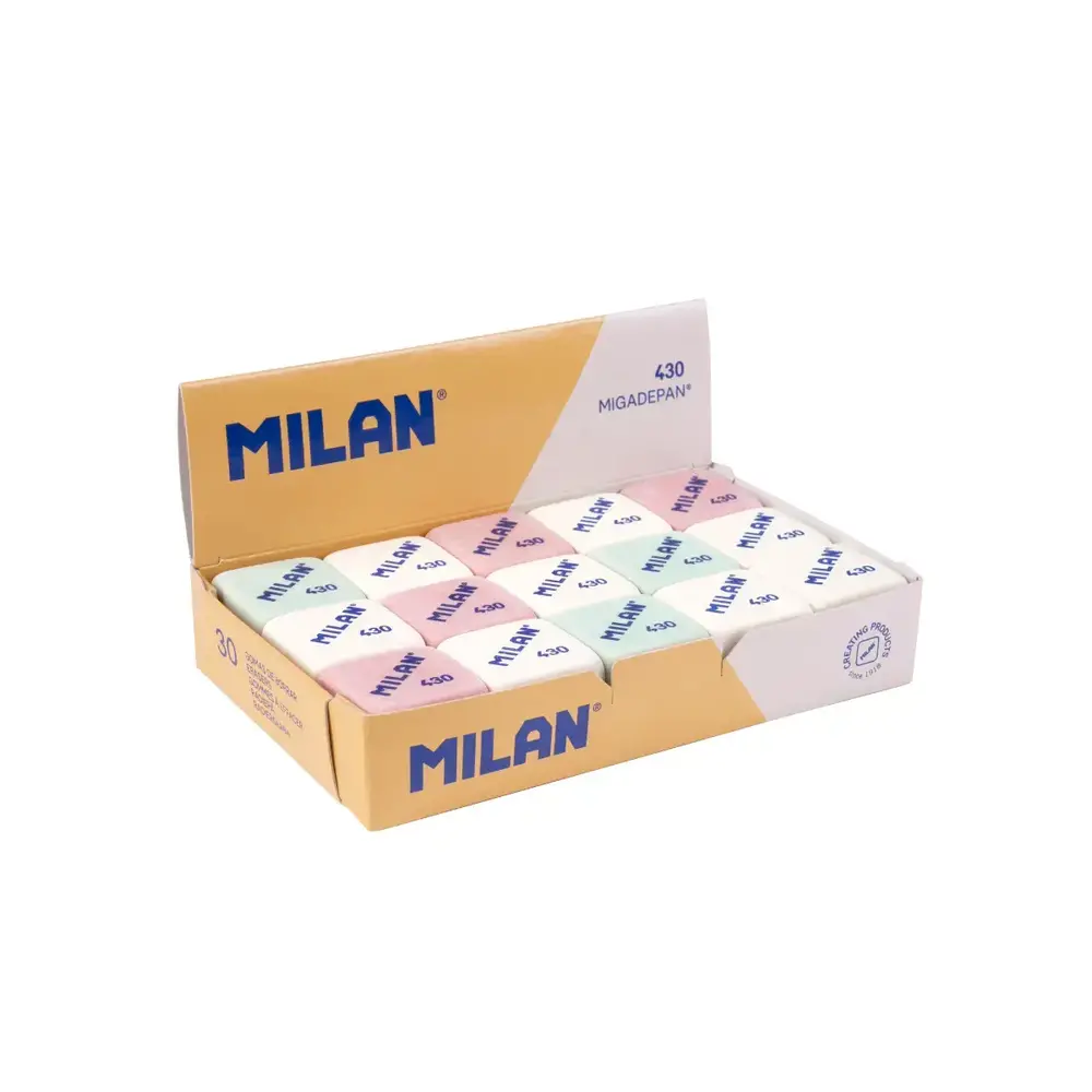 Гумка MILAN 430 квадратна біла (30 шт) CMM430. Фото 4
