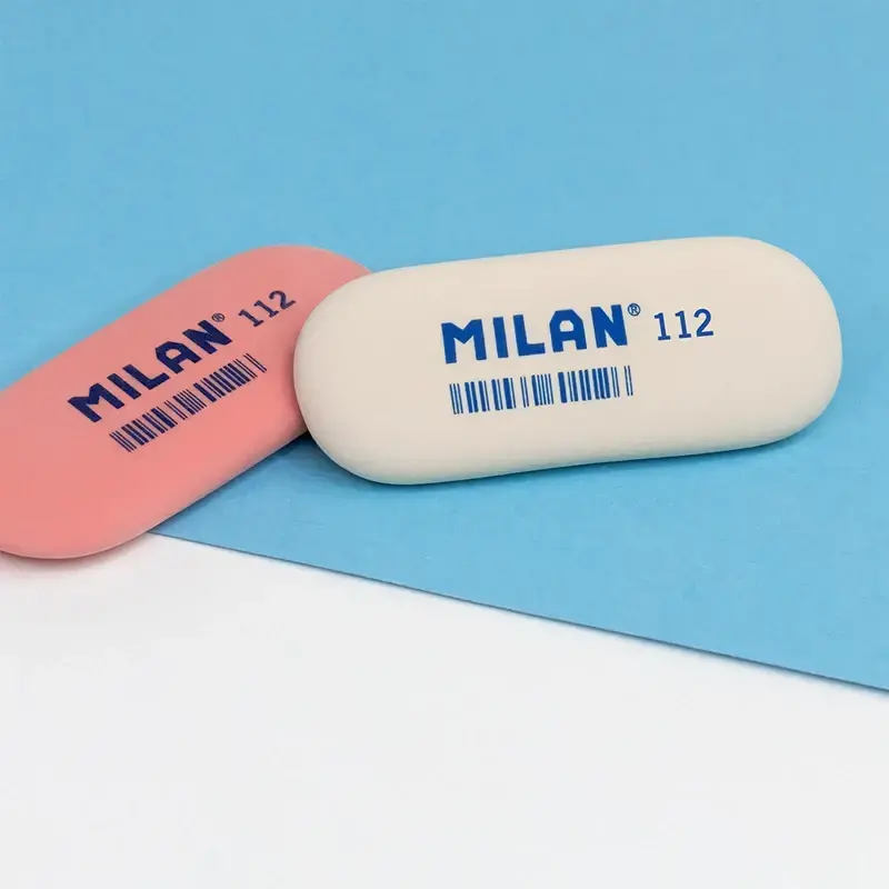 Гумка MILAN 112 овальна біла (12 шт) CMM112. Фото 2