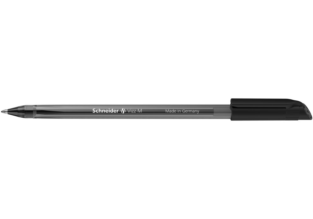 Ручка Schneider Vizz масляна M 0,7 мм чорна S102201 (50 шт)