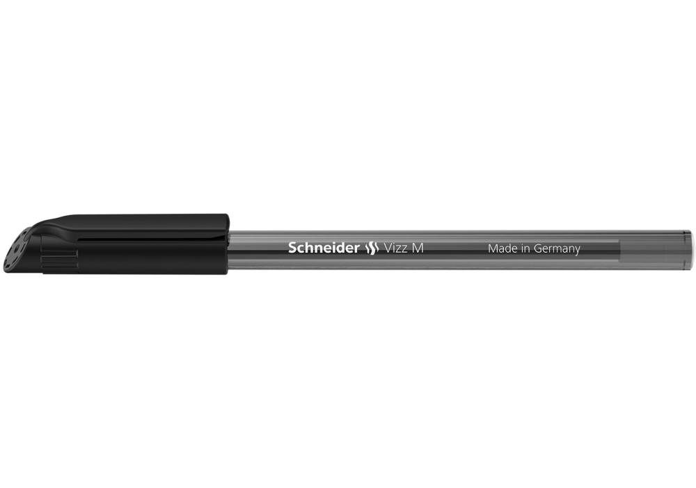 Ручка Schneider Vizz масляна M 0,7 мм чорна S102201 (50 шт). Фото 4