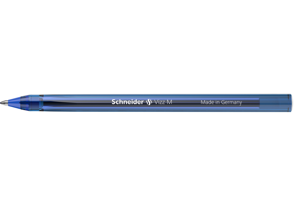 Ручка Schneider Vizz масляна M 0,7 мм синя S102203 (50 шт). Фото 5