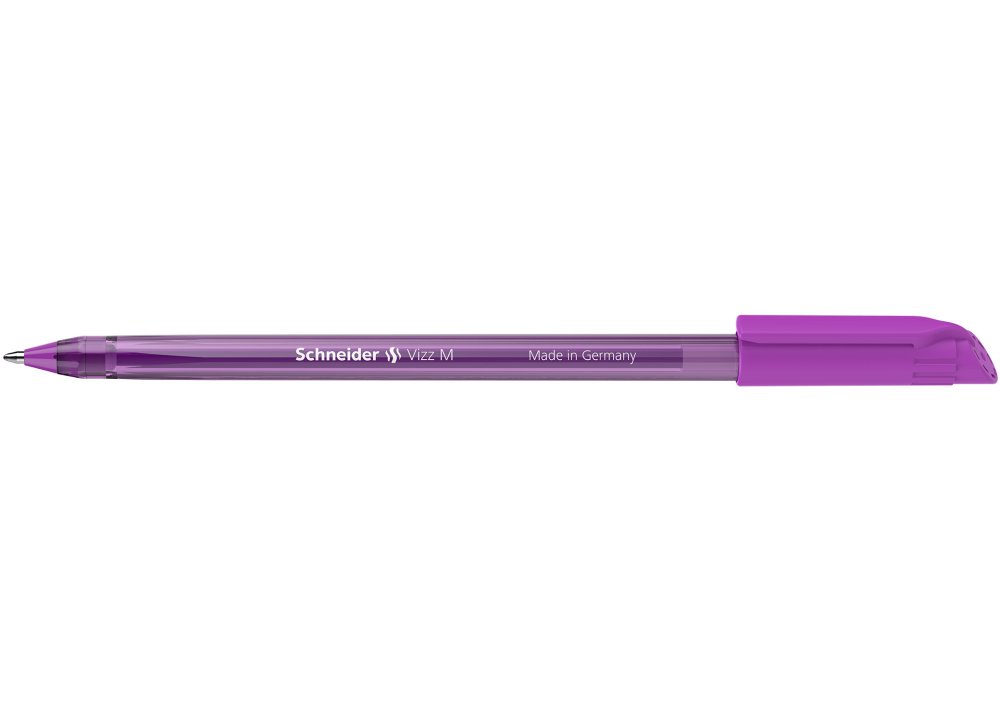 Ручка Schneider Vizz масляна М 0,7 мм фіолетова S102208 (10 шт)