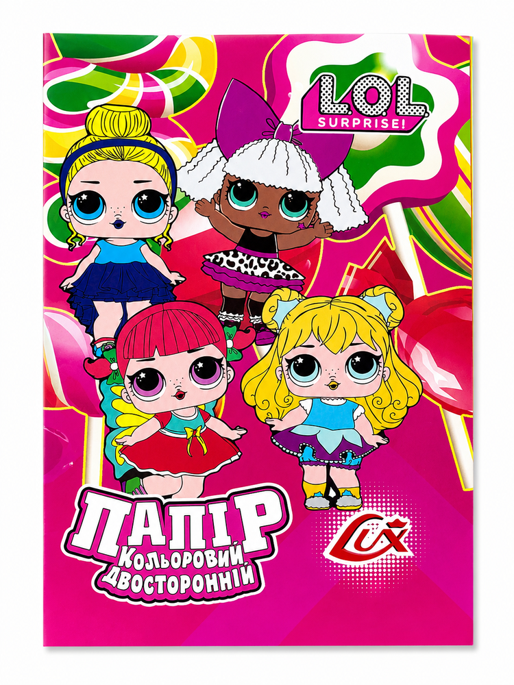 Папір кольоровий Polly двосторонній А4 14 аркушів 00-00019662. Фото 6