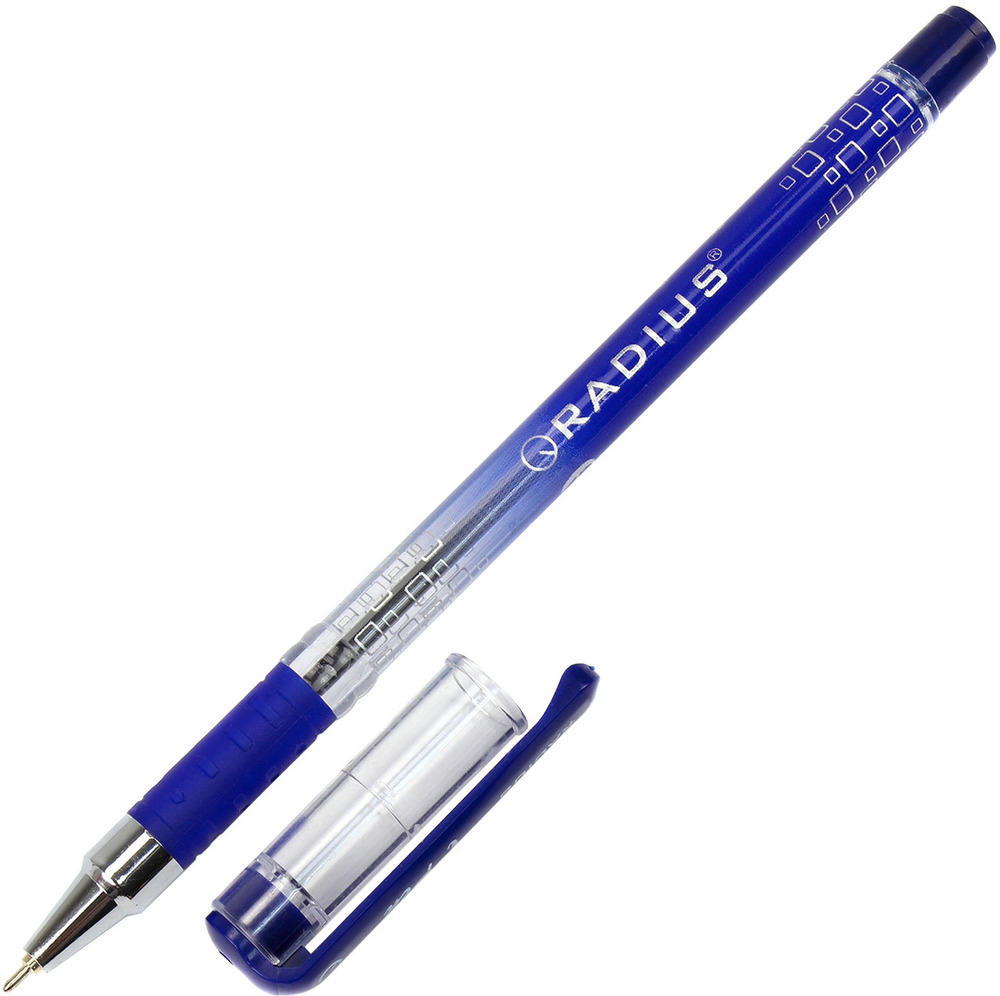 Ручка масляна Radius I-Pen синій 50/300/1200 шт. Фото 3
