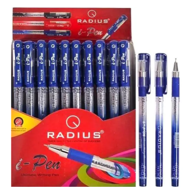Ручка масляна Radius I-Pen синій 50/300/1200 шт
