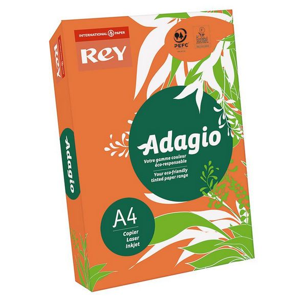 Папір Adagio А4 500 аркушів 21 помаранчевий 00-00020185