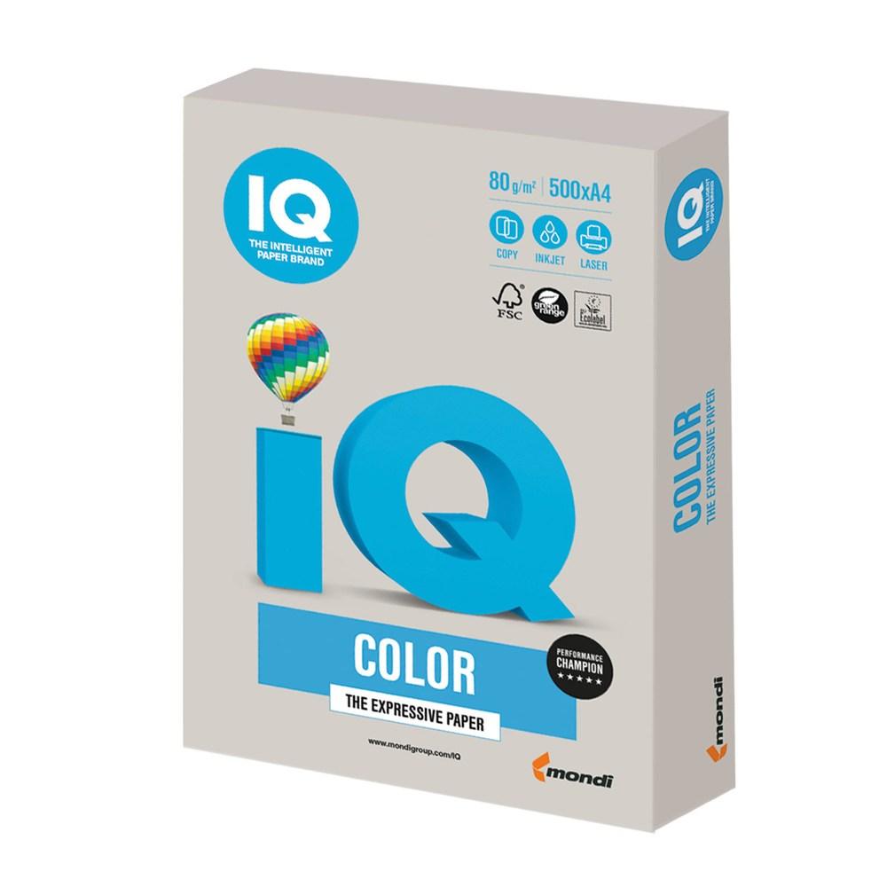 Папір IQ А4 500 аркушів GR21 сірий 00-00020192