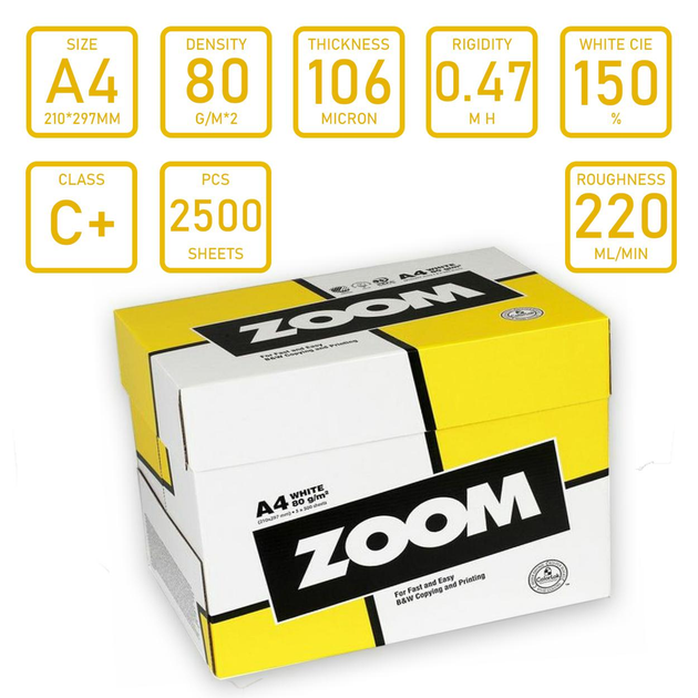 Папір ZooM А4 500 аркушів 00-00020202. Фото 3