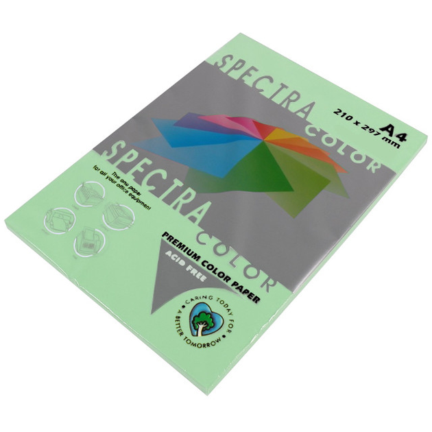 Папір Spectra color А4 100 аркушів IT130 світло-зелений 00-00020208
