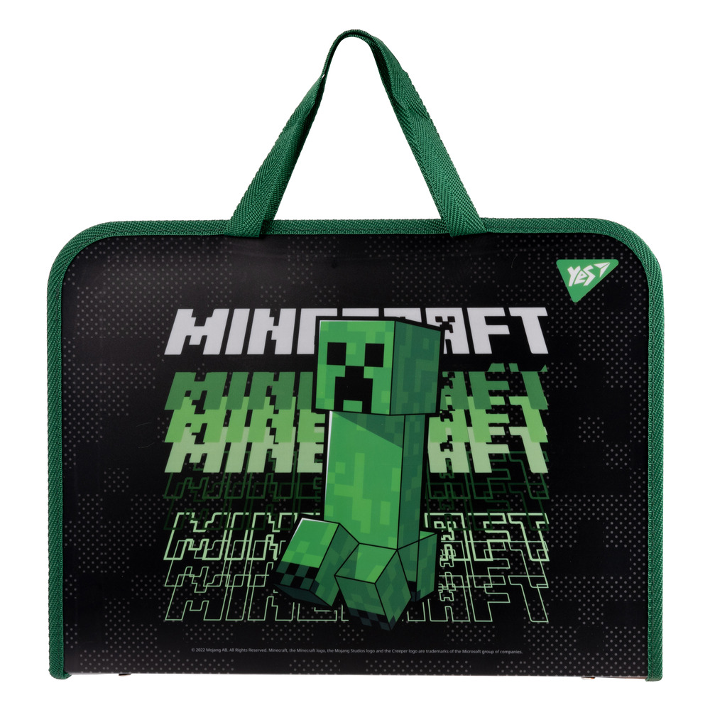 Папка-портфель Yes FC на блискавці з тканинними ручками Minecraft 492168