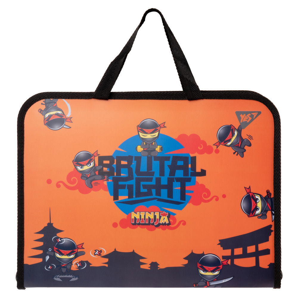 Папка-портфель Yes FC на блискавці з тканинними ручками Ninja 492169