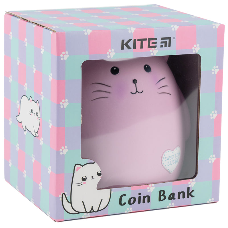 Скарбничка Kite K23-498-2, pink cat. Фото 2