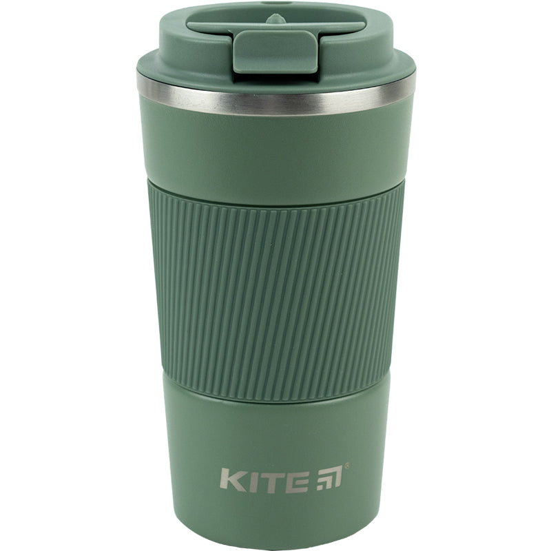 Термокружка Kite K23-458-08, 510 мл, сіро-зелена