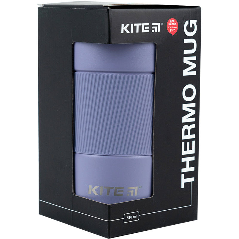 Термокружка Kite K23-458-07, 510 мл, фіолетова. Фото 5