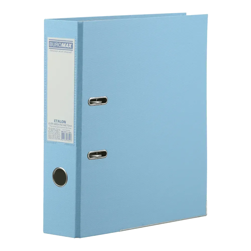 Папка-реєстратор А4 одностороння Buromax Pastel 70 мм бірюзова BM.3017-06c