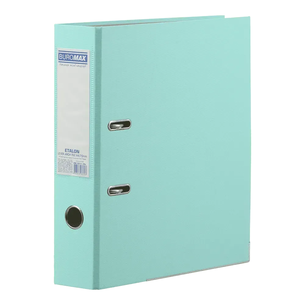 Папка-реєстратор А4 одностороння Buromax Pastel 70 мм м'ятна BM.3017-38c