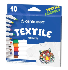 Маркер Centropen Textile 2 мм, набір 10 кольорів  2739.10