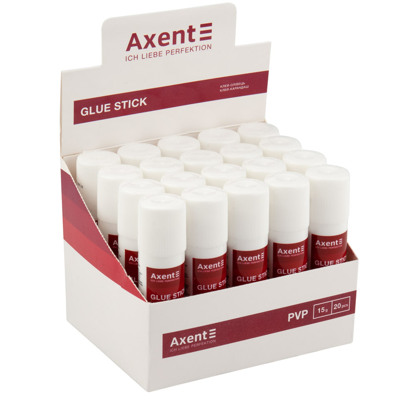 Клей-олівець PVP Axent 7112-A 15г (20 шт). Фото 2