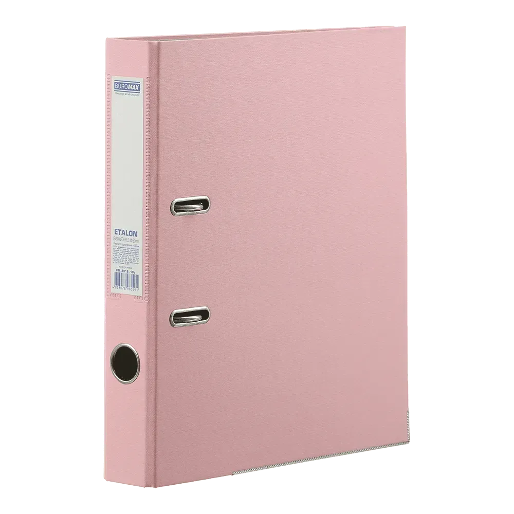 Папка-реєстратор А4 одностороння Buromax Pastel 50 мм рожева BM.3018-10c
