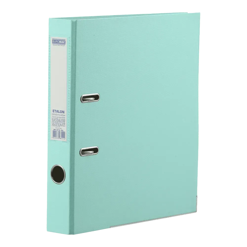 Папка-реєстратор А4 одностороння Buromax Pastel 50 мм м'ятна BM.3018-38c