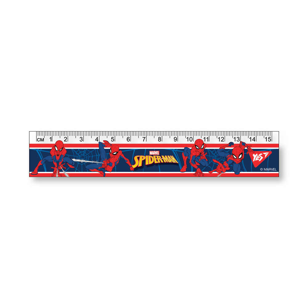Лінійка Yes 15 см Marvel.Spiderman 370614