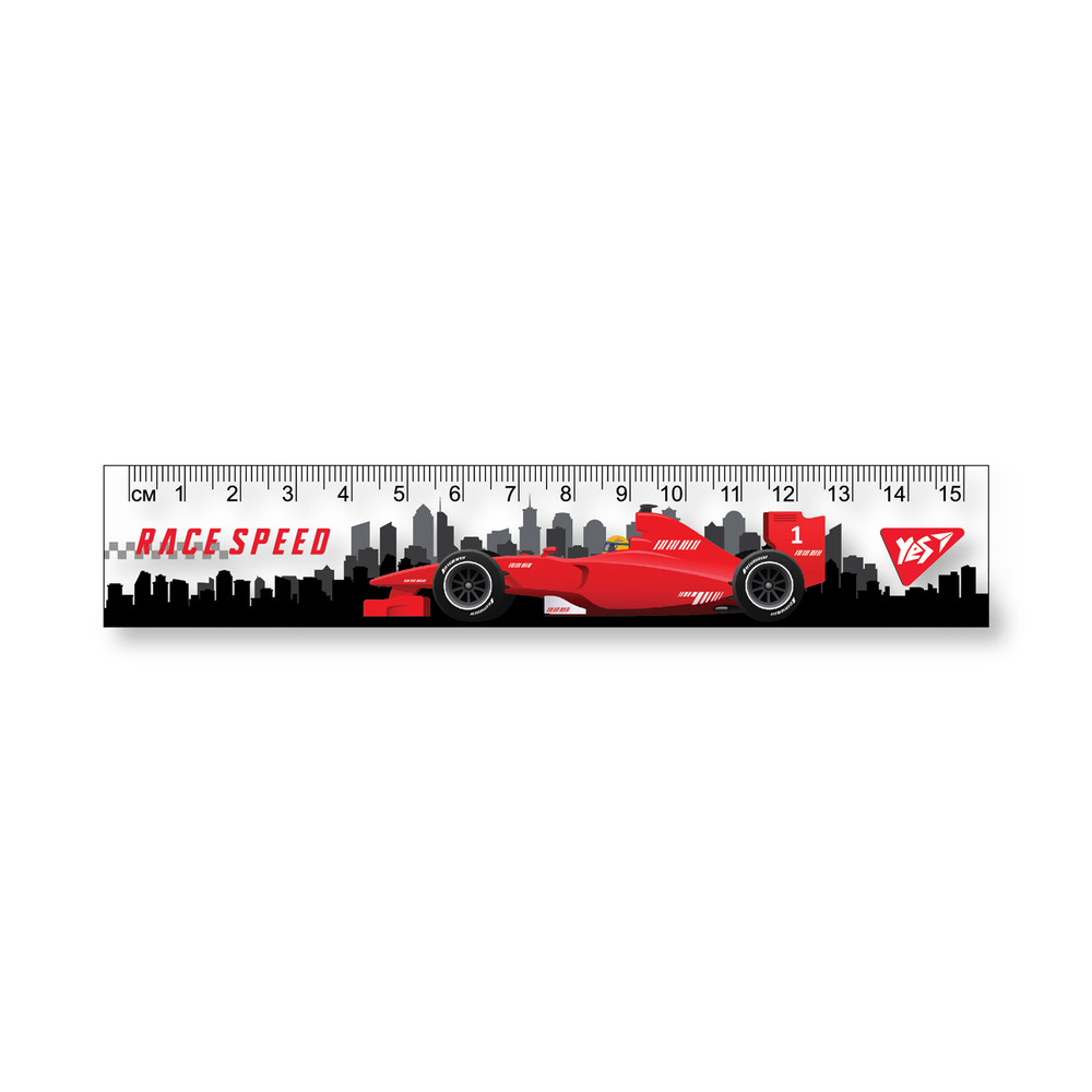 Лінійка 1 Вересня 15 см Race Speed 370611