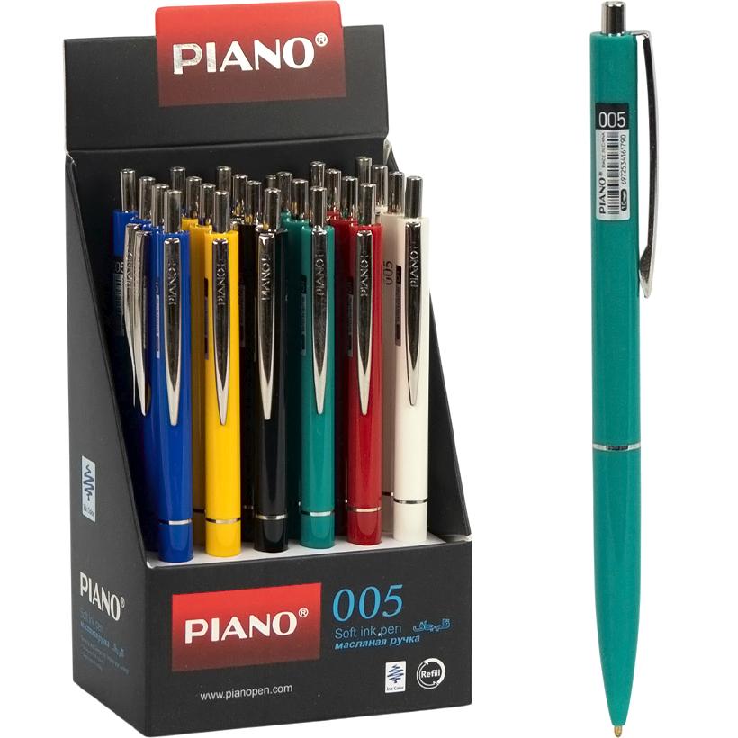Ручка масляна PIANO автоматична PS-005 синя (24 шт)