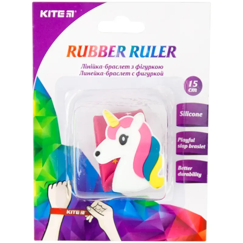 Лінійка-браслет Kite K20-018, з фігуркою 15 см, рожева. Фото 4