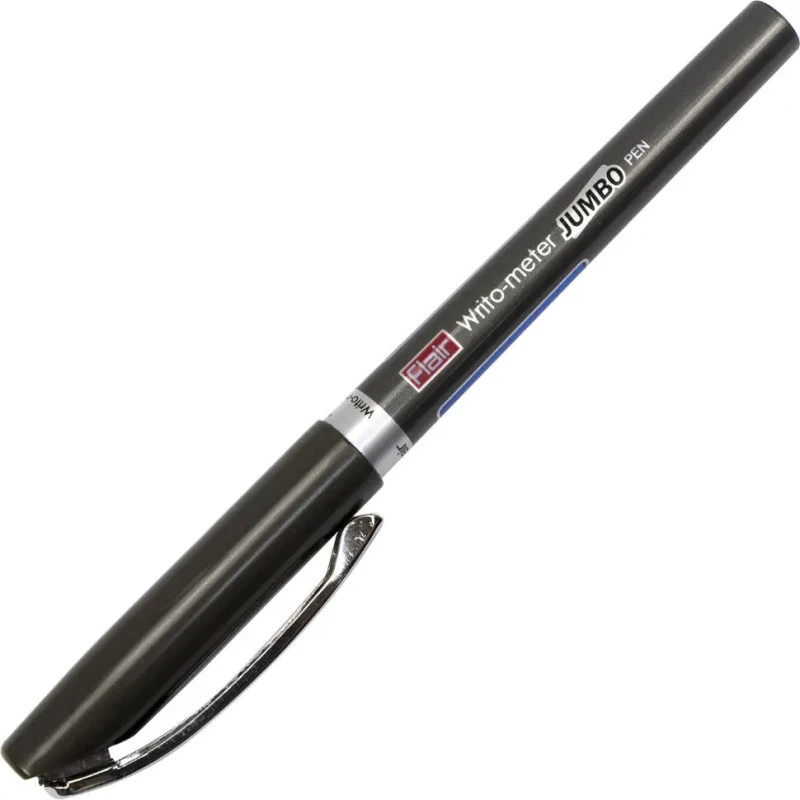 Ручка Flair Writo-meter Jumbo кулькова 12500 м чорна. Фото 2