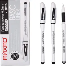 Ручка Aihao гелева 0.5 мм чорна AH-801A