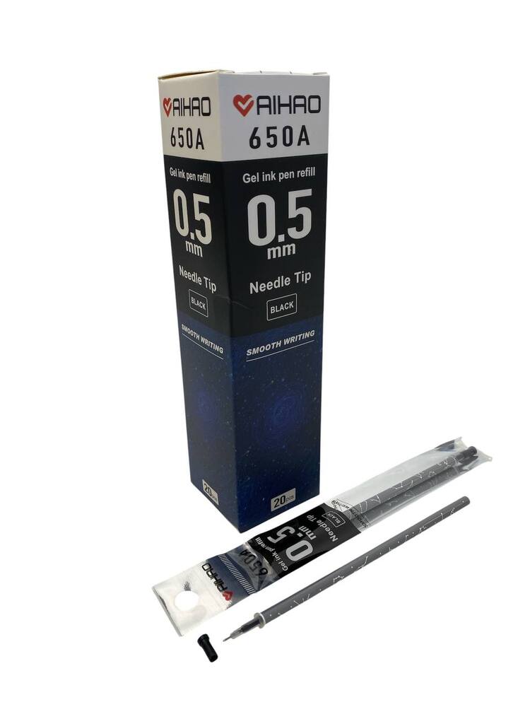 Стержень гелевий Aihao чорний AH650A