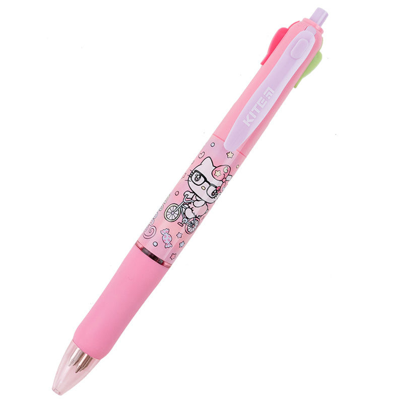 Ручка кулькова автоматична Kite Hello Kitty HK23-067, 4 кольори. Фото 2