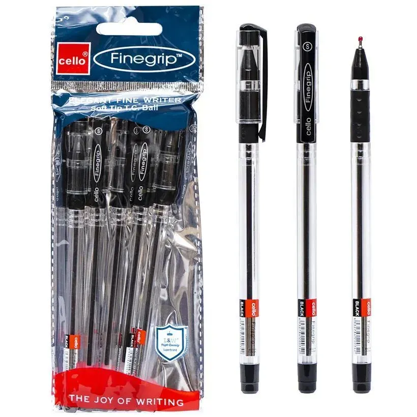 Ручка масляная FINEGRIP Cello чорна оригінал