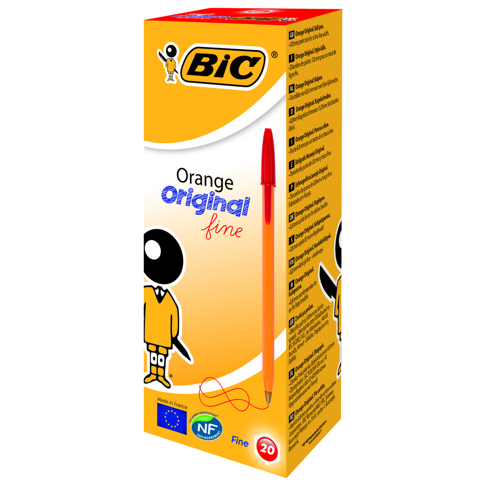 Ручка Bic Orange original fine червона bc8099241