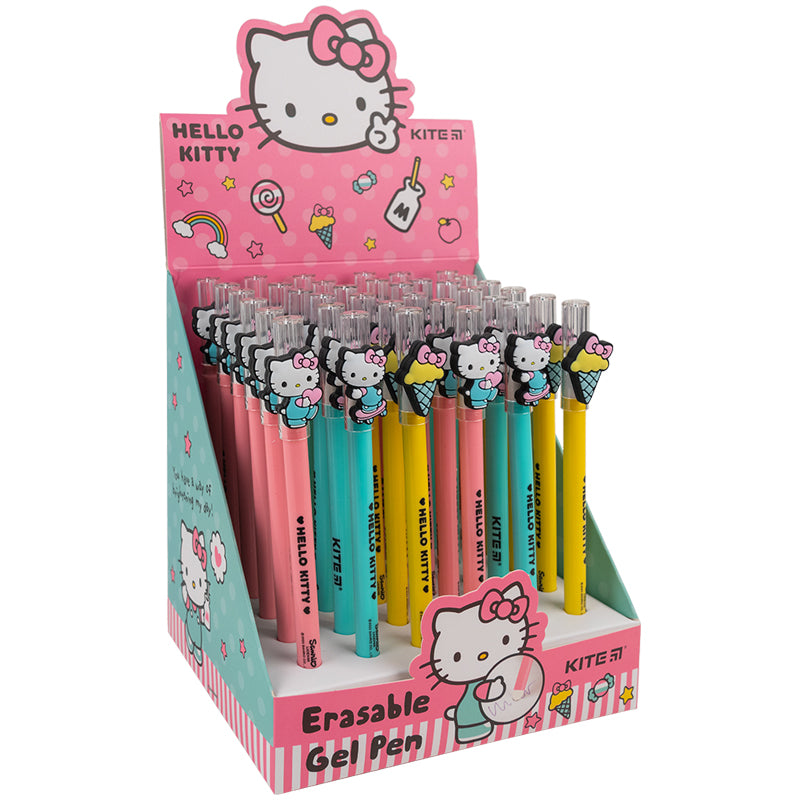 Ручка гелева пиши-стирай Kite Hello Kitty HK23-352, синя