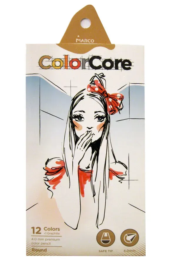 Олівці кольорові Marco Color Core 12 кольорів 3130-12CB