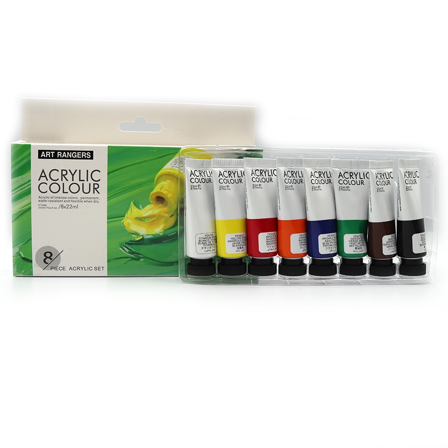 Фарби акрилові Josef Otten Basics Plastic-tub 8x22 мл 0822-R