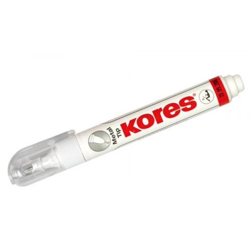 Коректор-ручка Kores з металевим кінчиком 10 г (12 шт) K83301