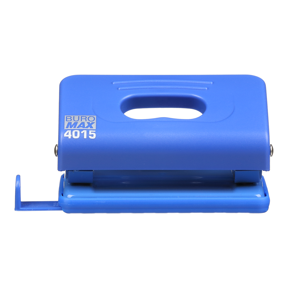 Діркопробивач Buromax пластиковий до 10 аркушів, синій BM.4015-02. Фото 4