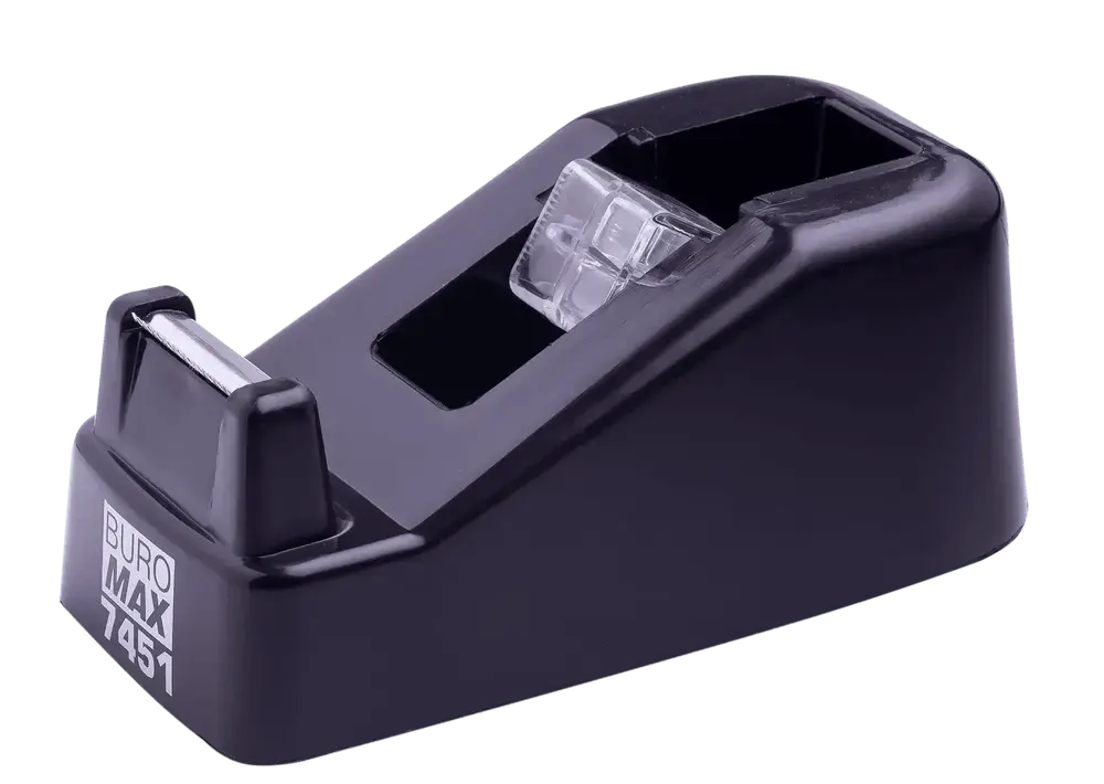 Диспенсер для канцелярського скотчу Buromax 18 мм чорний BM.7451-01