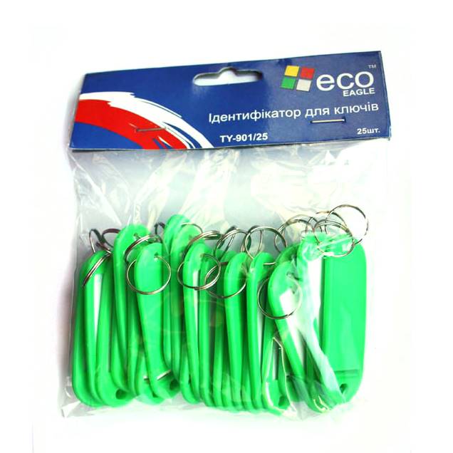 Брелок-ідентифікатор для ключів Eco eagle 25 шт TY-901/25