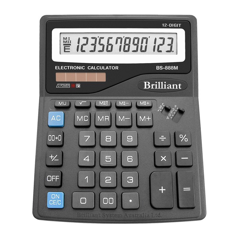 Калькулятор Brilliant 12 розрядів BS-888M