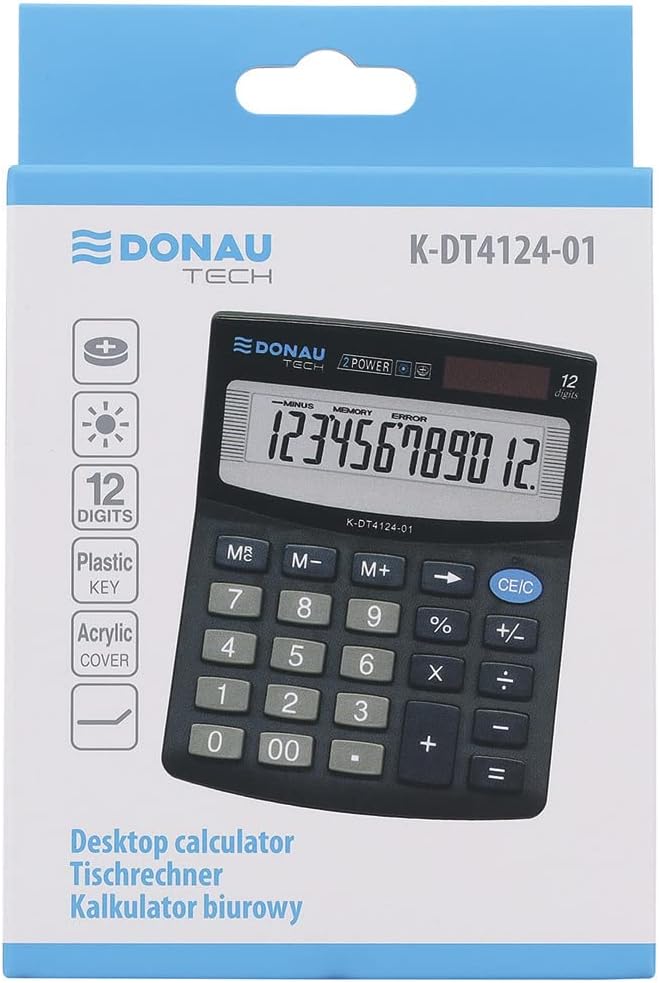 Калькулятор Donau 12 розрядів K-DT4124-01. Фото 5