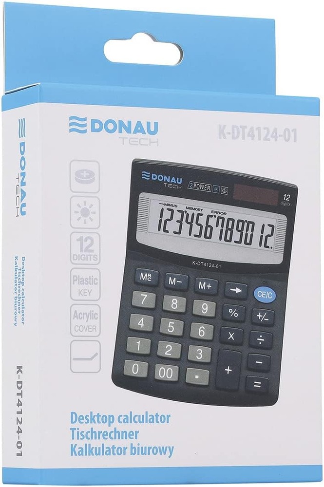 Калькулятор Donau 12 розрядів K-DT4124-01. Фото 6